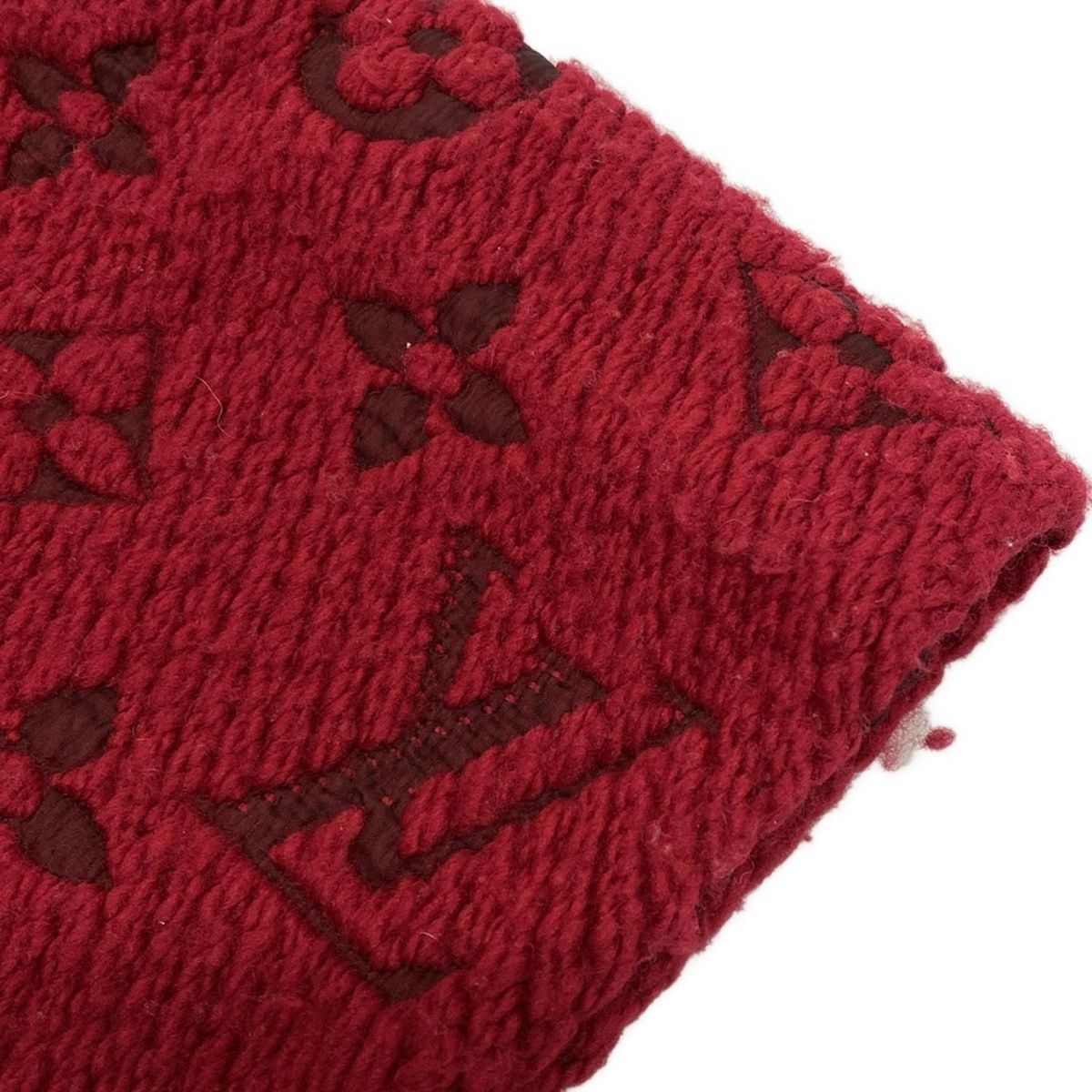 ルイヴィトン マフラー M72432 ルビー ルイヴィトン エシャルプ ロゴ