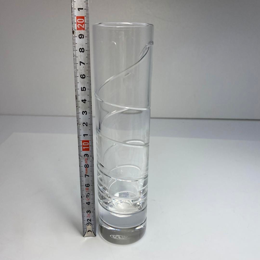 バカラ トルネード 花瓶 タトチ 高さ20㎝ 東な6-0602③ バカラ バラ