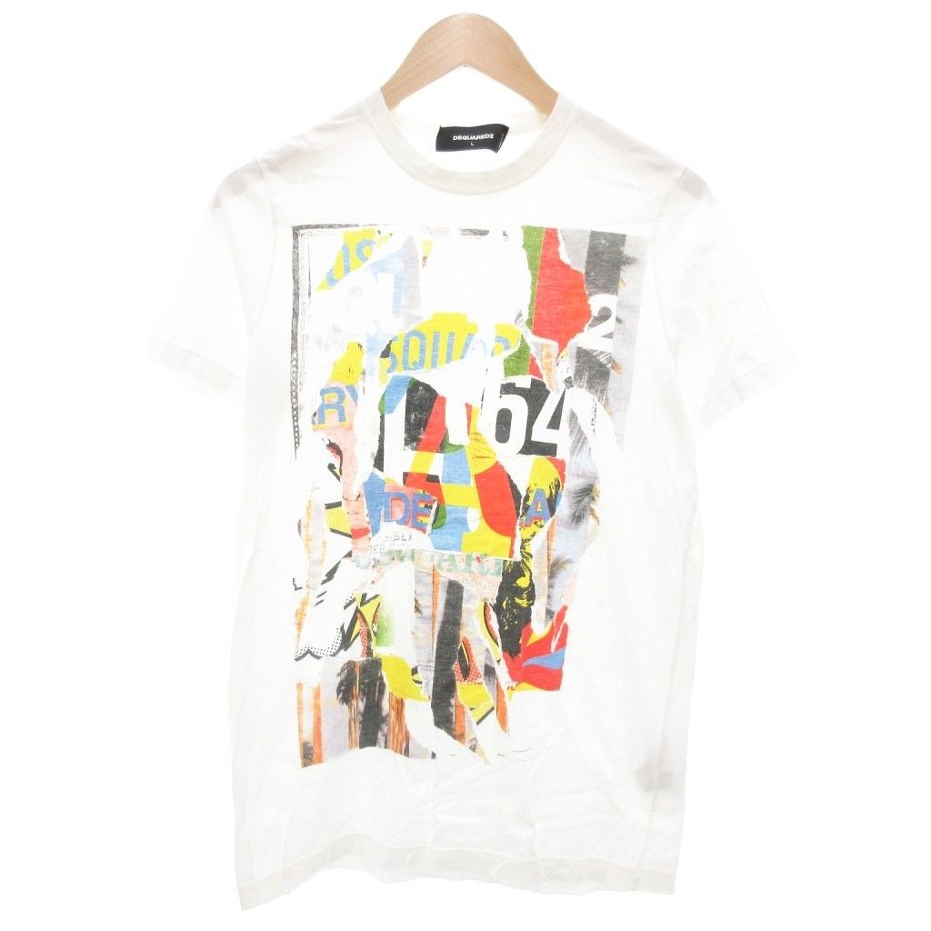 Dsquared2 ロゴプリント クルーネック Tシャツ DSQUARED2 (ディースクエアード) ロゴプリント クルーネック