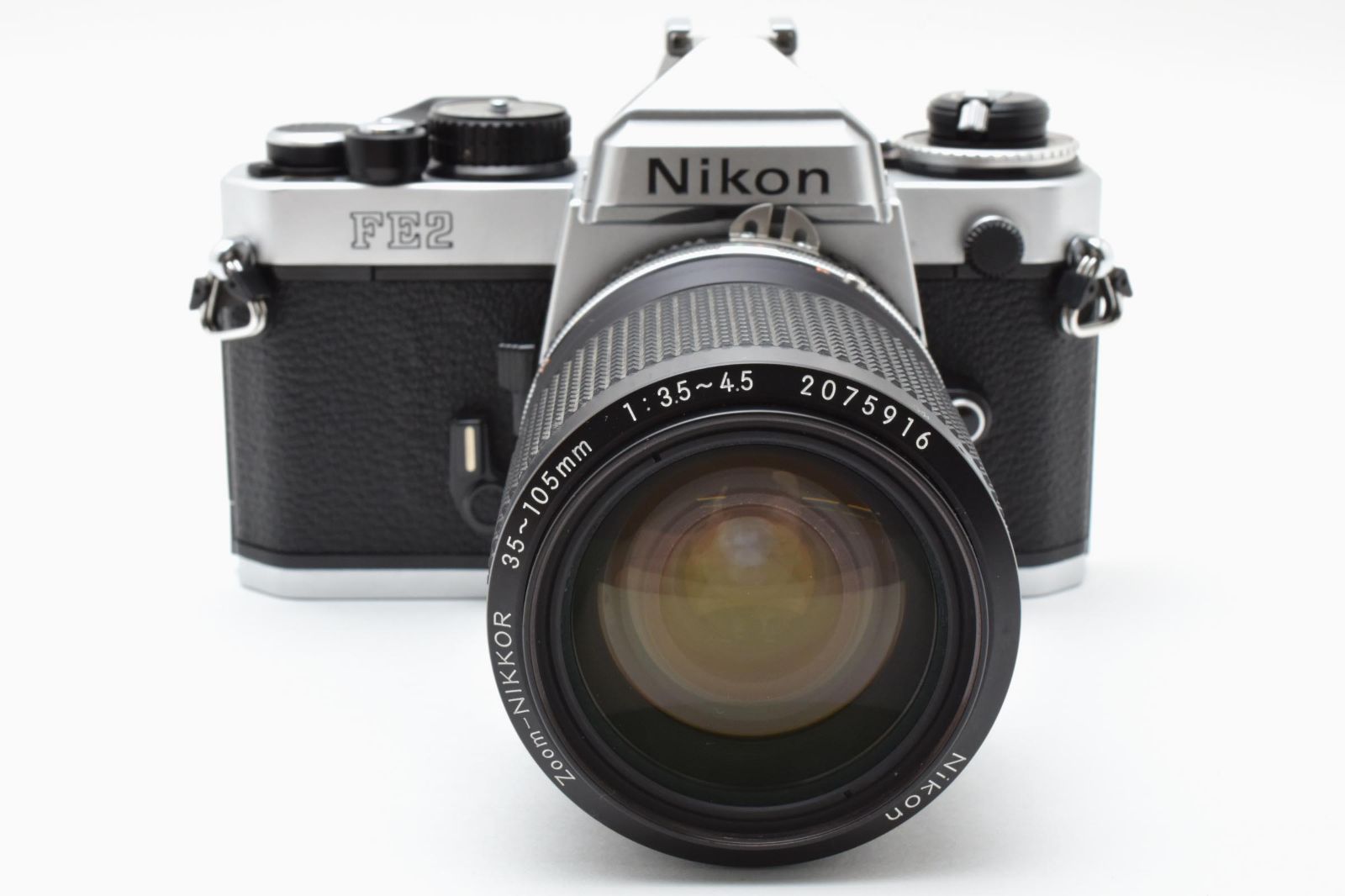5042 【美品】 Nikon FE2 Silver / Ai-s Zoom Nikkor 35-105mm