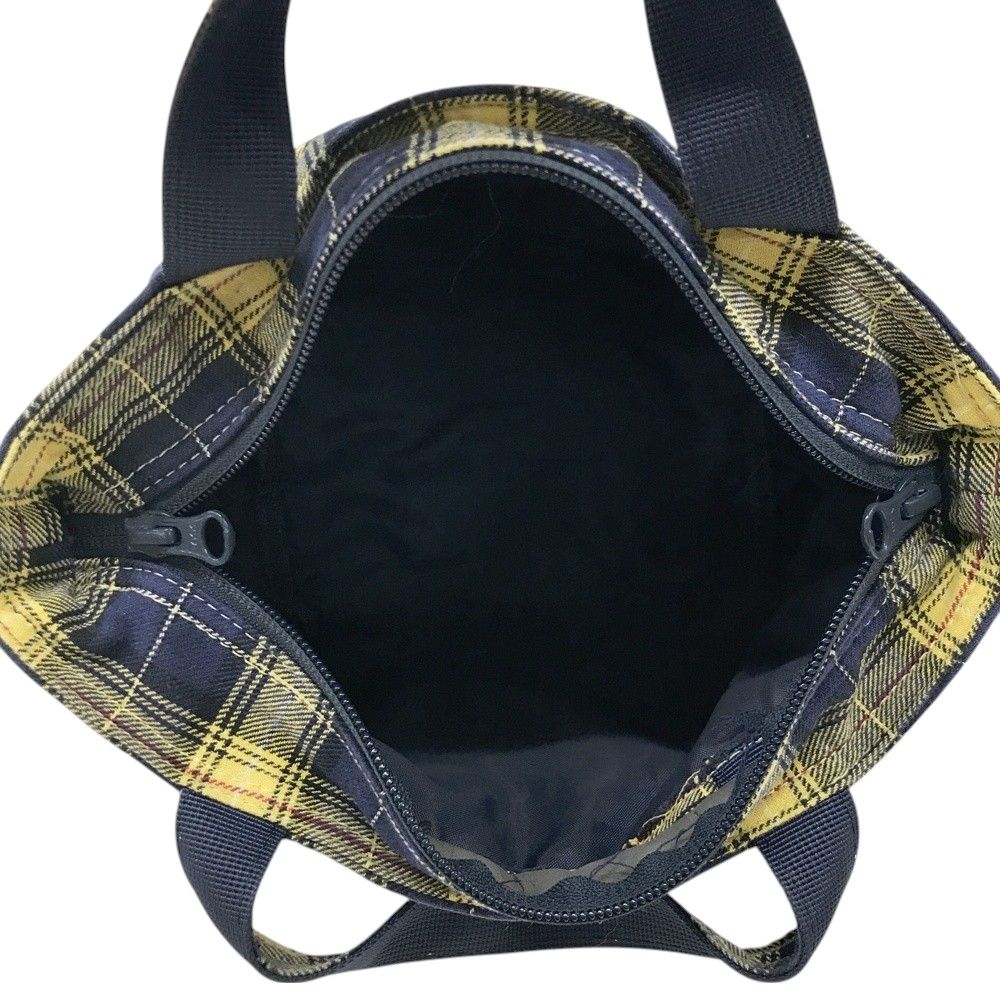 BEAMS GOLF ビームスゴルフ カートバッグ チェック柄 イエロー系