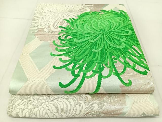 平和屋着物○訪問着 絞り 雪輪枝垂れ桜文 金彩 正絹 逸品 AABA8229ph