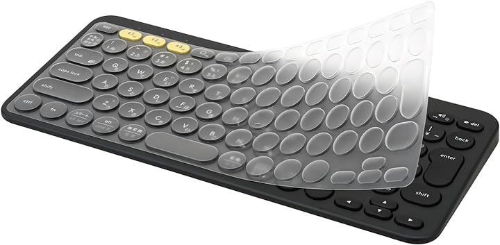 Digi-Tatoo Logitech K380 Pebble Keys 2 K380s Keyboard Cover Compatible Japanese JIS Layout Logi Logitech Skin Ultra Thin Waterproof Dustproof High Transparency TPU Protective Cover (Logi K380)