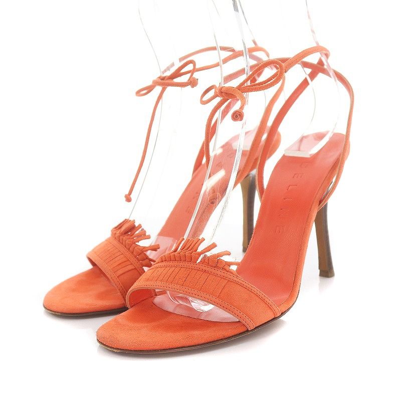 セリーヌ CELINE ストラップサンダル レースアップ ハイヒール