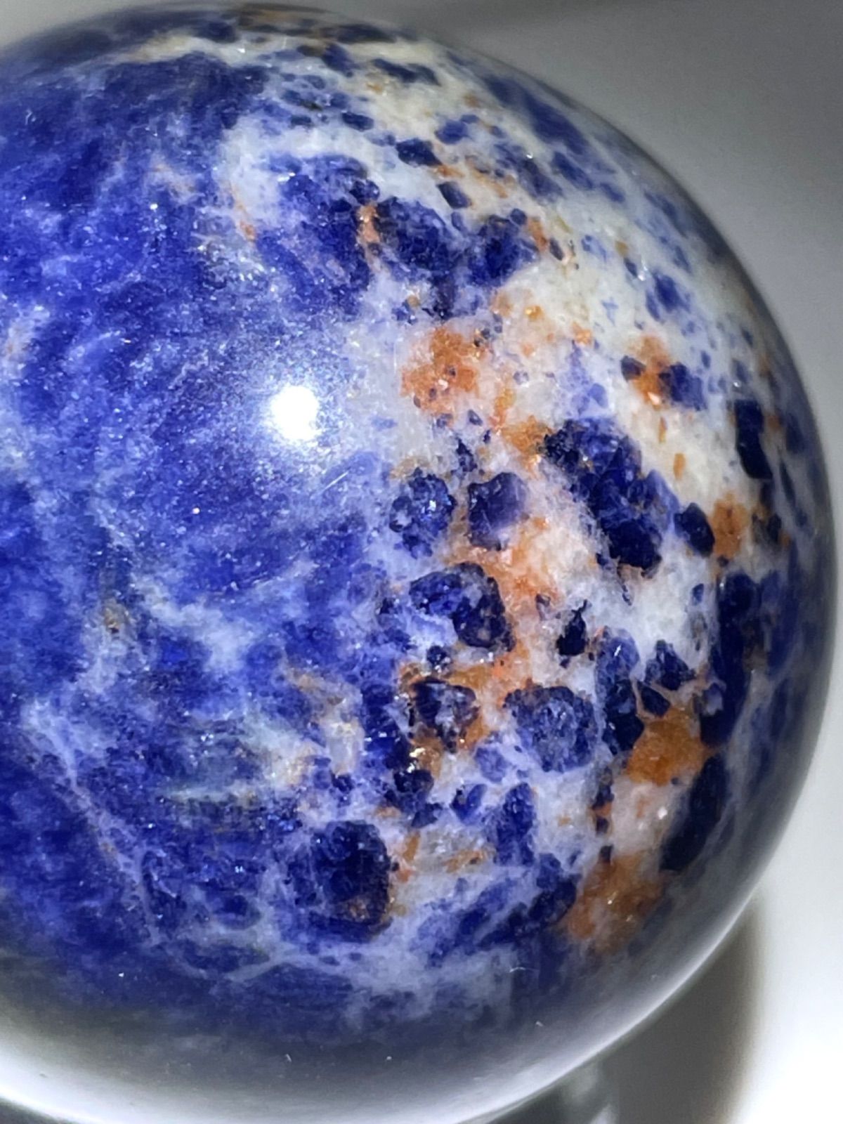 ソーダライト【方曹達石】丸玉○スフィア○40.3㎜・89g◇天然石