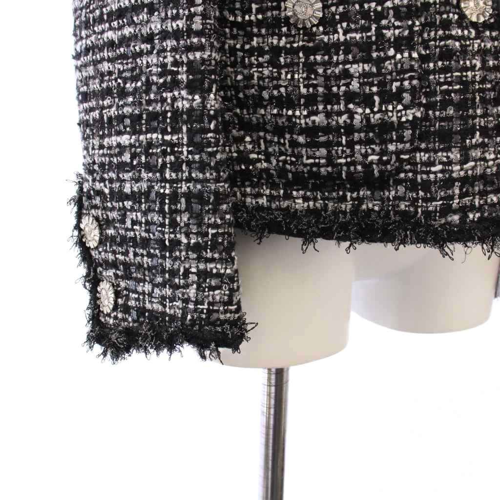 シャネル CHANEL uniform 25SS ノーカラージャケット ツイード