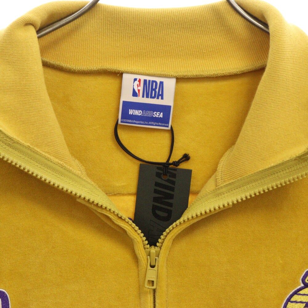WIND AND SEA (ウィンダンシー) × NBA LAKERS VELOUR JACKET