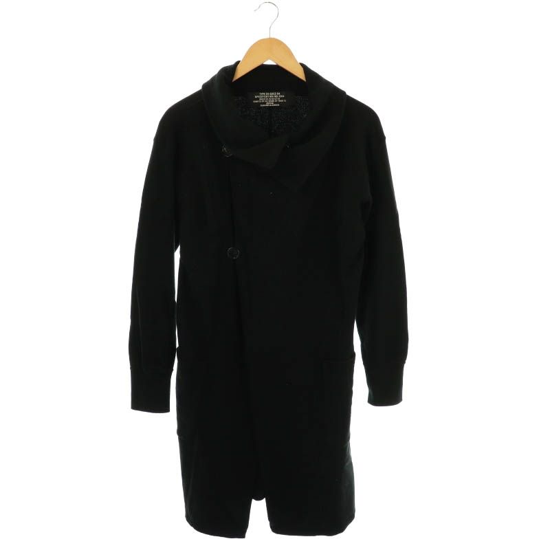 Zucca　ズッカ　美品　日本製　ロングジャケット ズッカ zucca ロング ジャケット スウェット M 黒 ブラック /AT