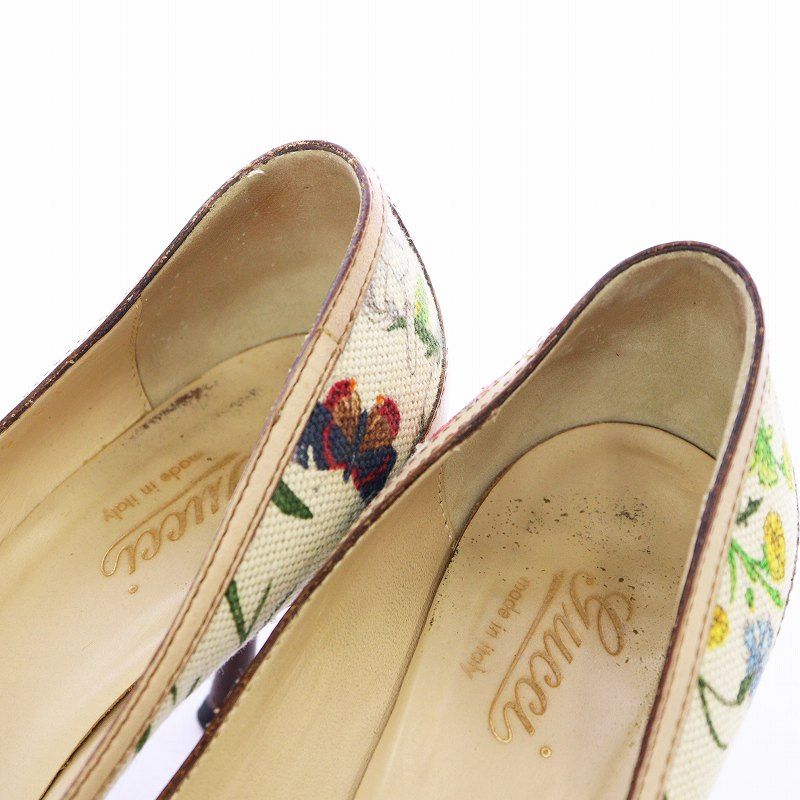 GUCCI グッチ バンブービット パンプス  花柄 フローラル GUCCI グッチ バンブービット パンプス 花柄 フローラル GUCCI
