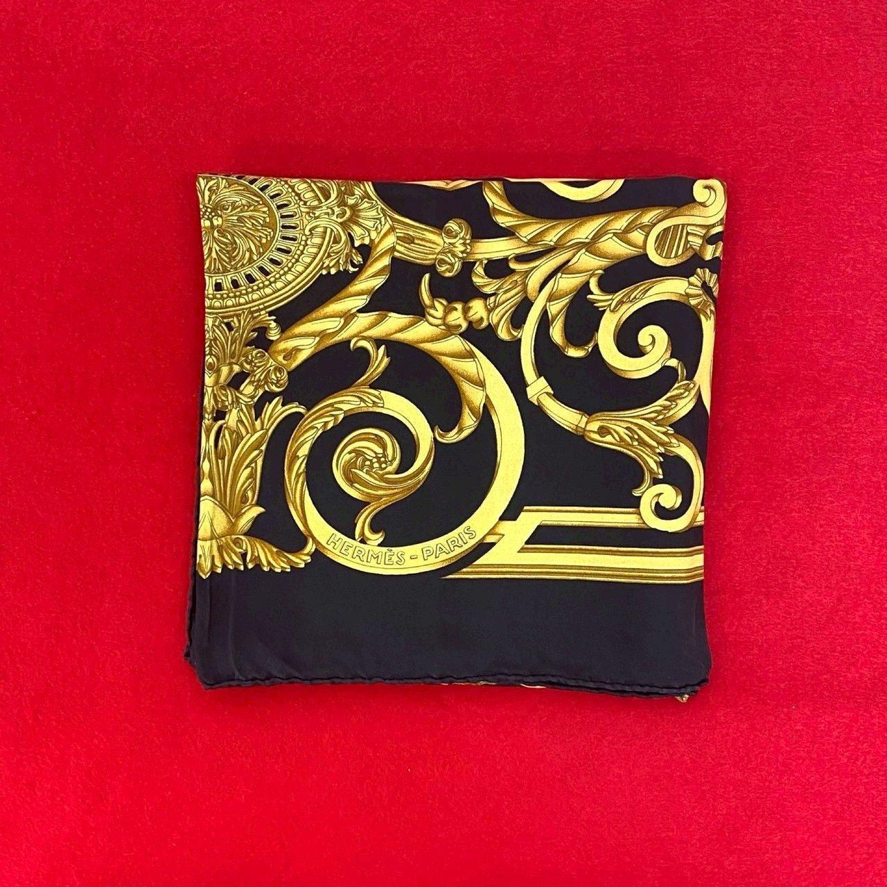 極 美品 HERMES エルメス ヴィンテージ カレ 90 LES TUILERIES