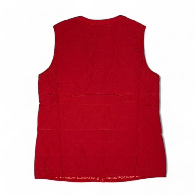 MUNSING WEAR マンシングウェア 中綿ベスト レッド M ゴルフ MUNSING WEAR マンシングウェア 中綿ベスト レッド M ゴルフ