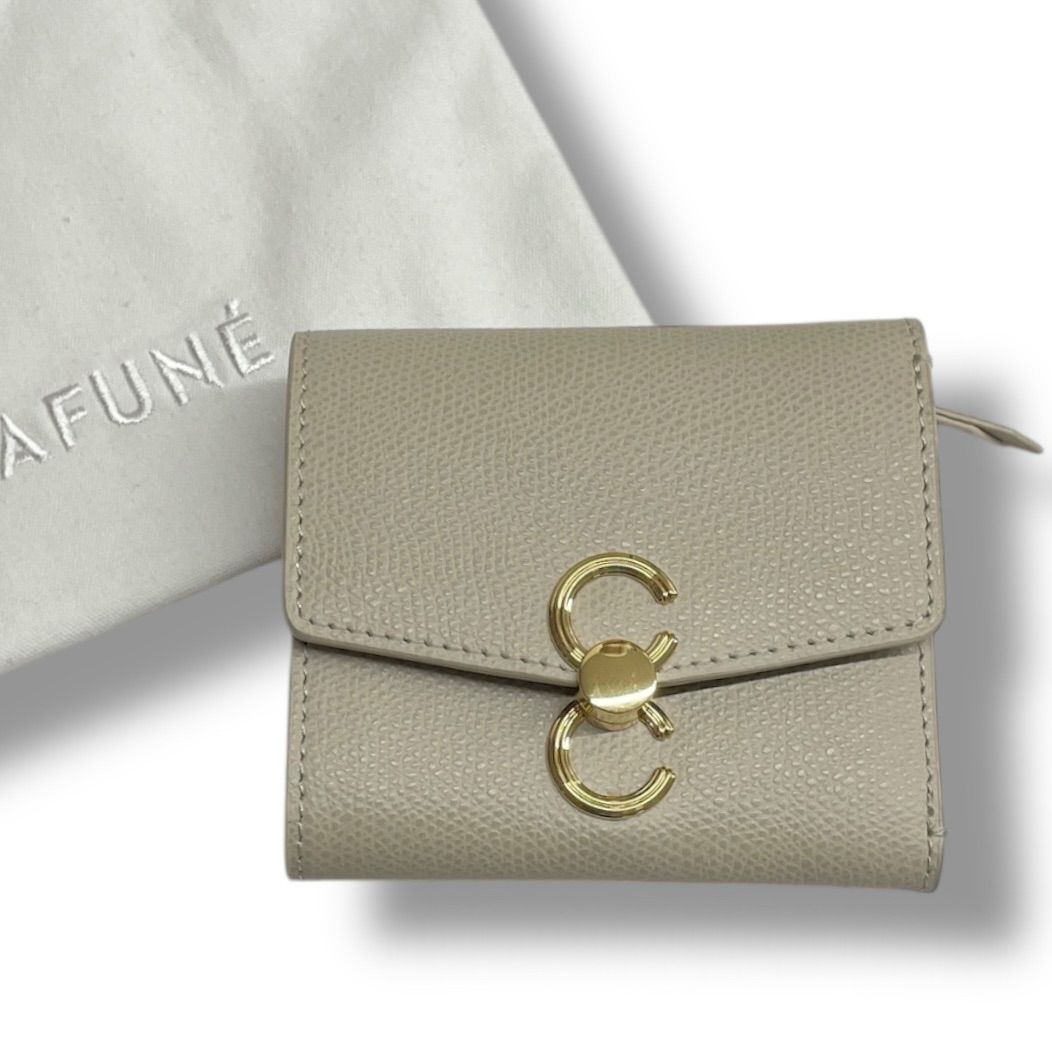 CAFUNE カフネ Double-C-Wallet 三つ折り財布 ウォレット 財布