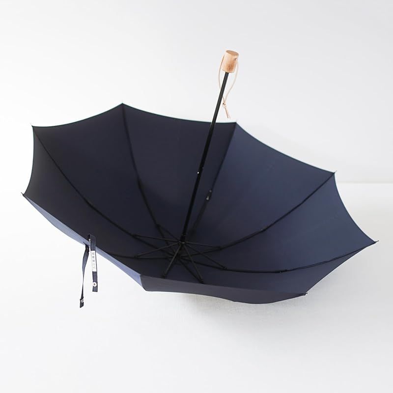 ミラトーレ 55 8本骨 畳まずに持てる折り畳み傘 メンズ レディース 超撥水生地 コンパクト 軽い 長傘にもなる 2段折りたたみ傘 傘専門店 小宮商店 折55×8本 ネイビー NEXPOTALLINN_EU