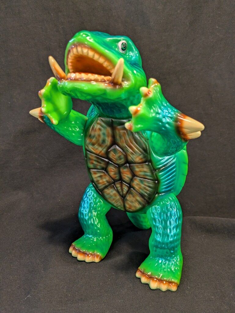 ガメラ 2 翡翠 クリアグリーン成型 M1号 スタンダード サイズ ソフビ