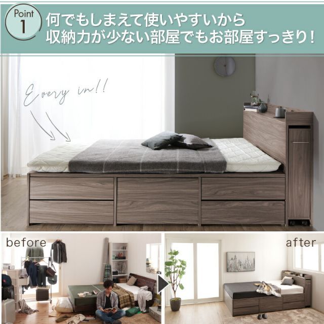 【ベアーズ】 ダブルベッド 匠モデルマットレス付 ブラック/ブラック Amazon｜ビックスリー マットレス付き（ハードモデル ブラック色