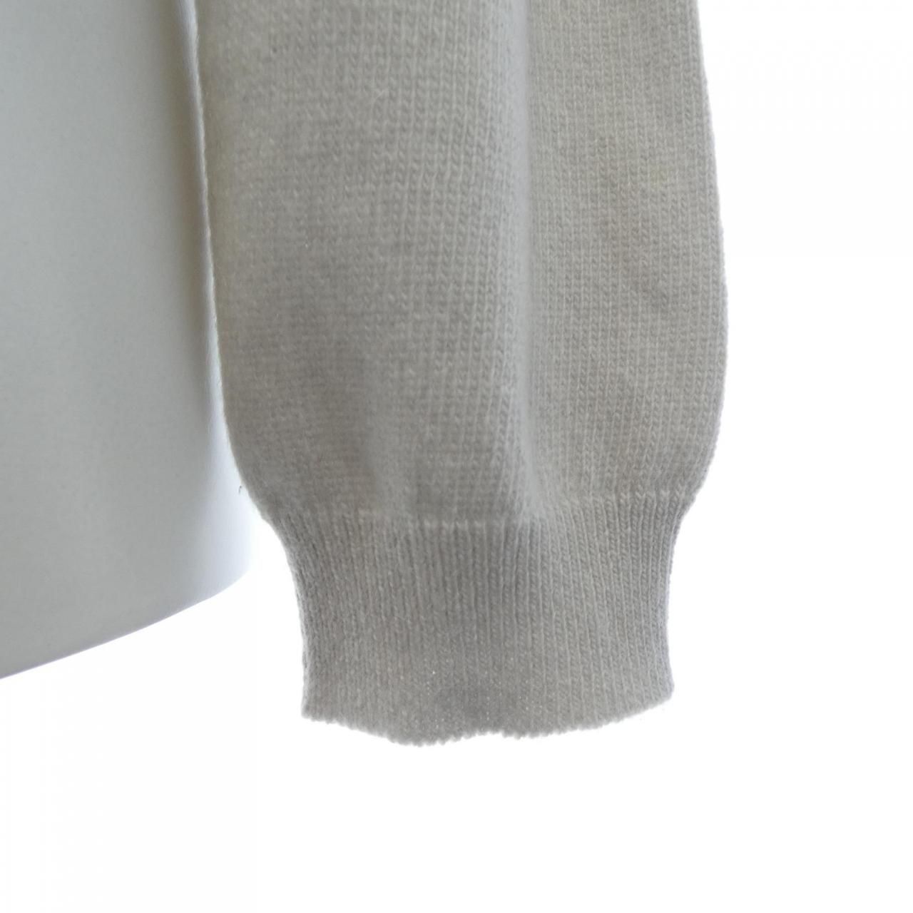 美品 群言堂 登美 ウール フラワージャガード ゆったり 7分袖 プル