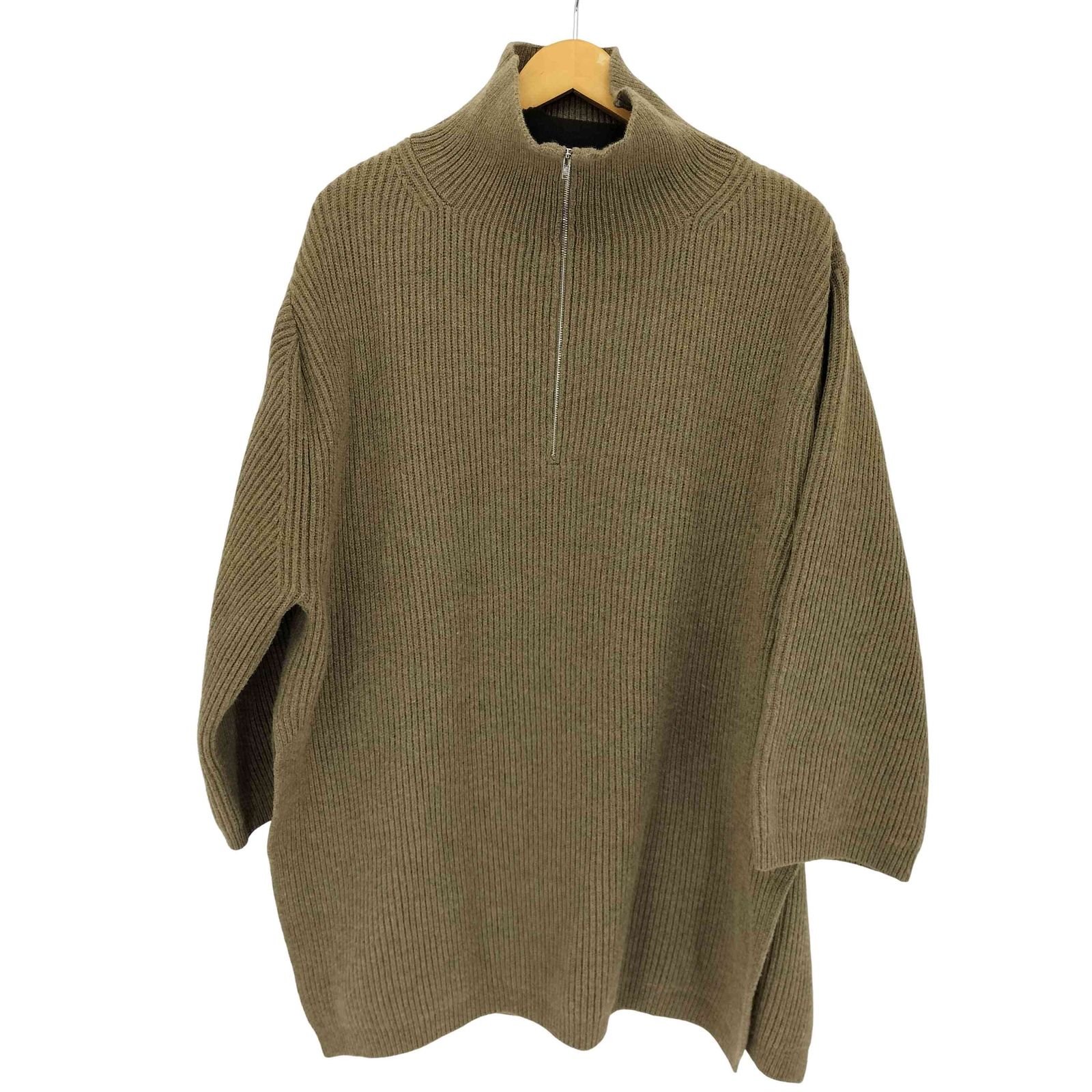 トーテム toteme ハーフジップオーバーサイズプルオーバー レディース import XS