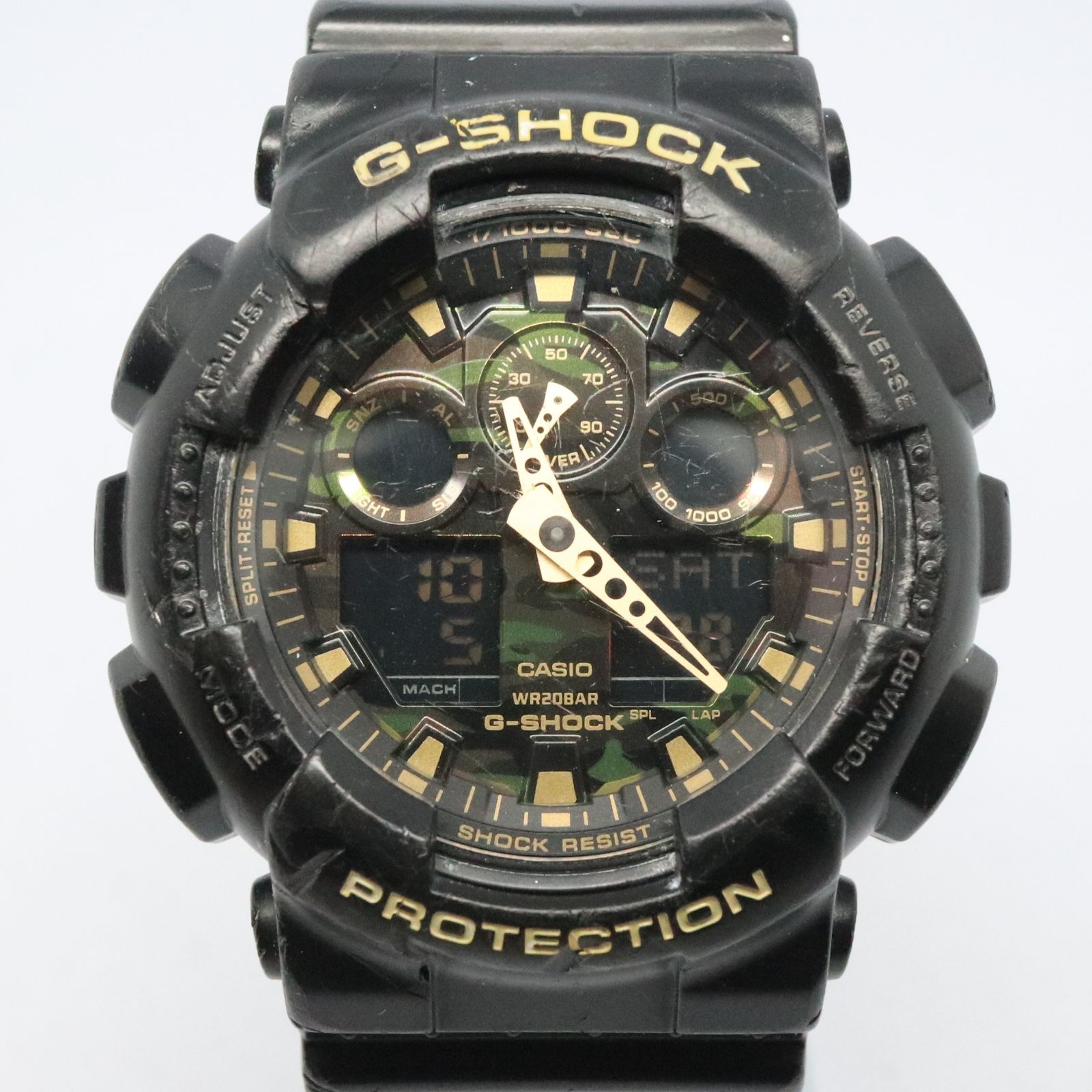 稼働品】CASIO カシオ G-SHOCK ジーショック GA-100CF-1A9 ブラック 