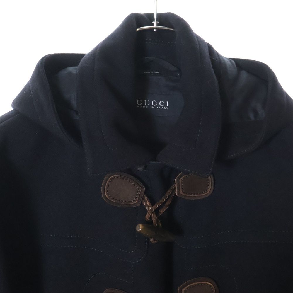GUCCI (グッチ) エルボーパッチ付き ウール ダッフルコート