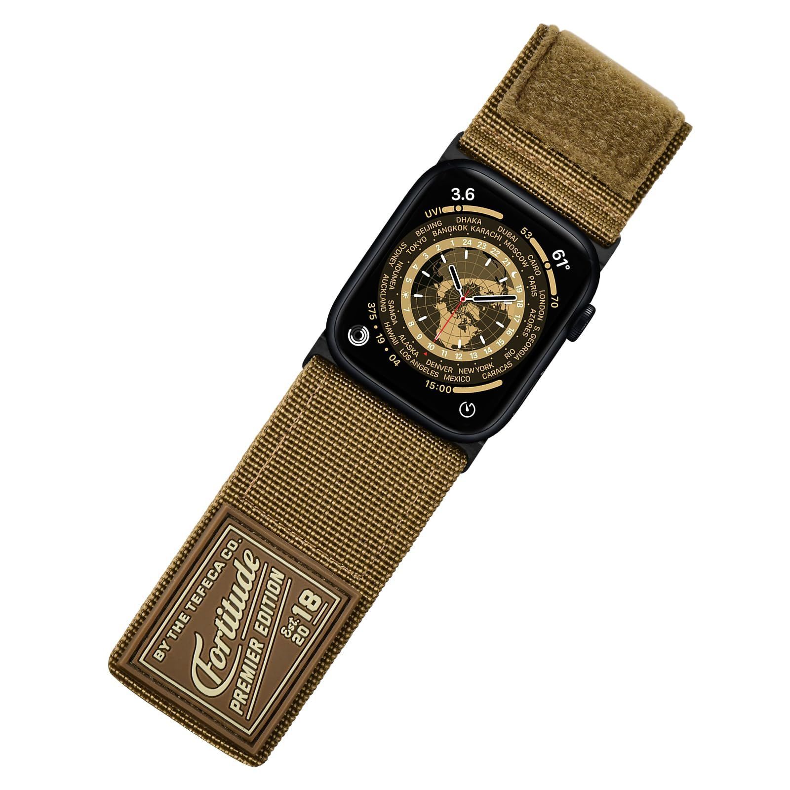 新品 [Tefeca] Fortitude シリーズ バンド コンパチブル と Apple Watch と対応していますンド アップルウォッチ バンドUltra/Ultra 2/9/8/7/6/SE/5/4/3/2/1 に対応