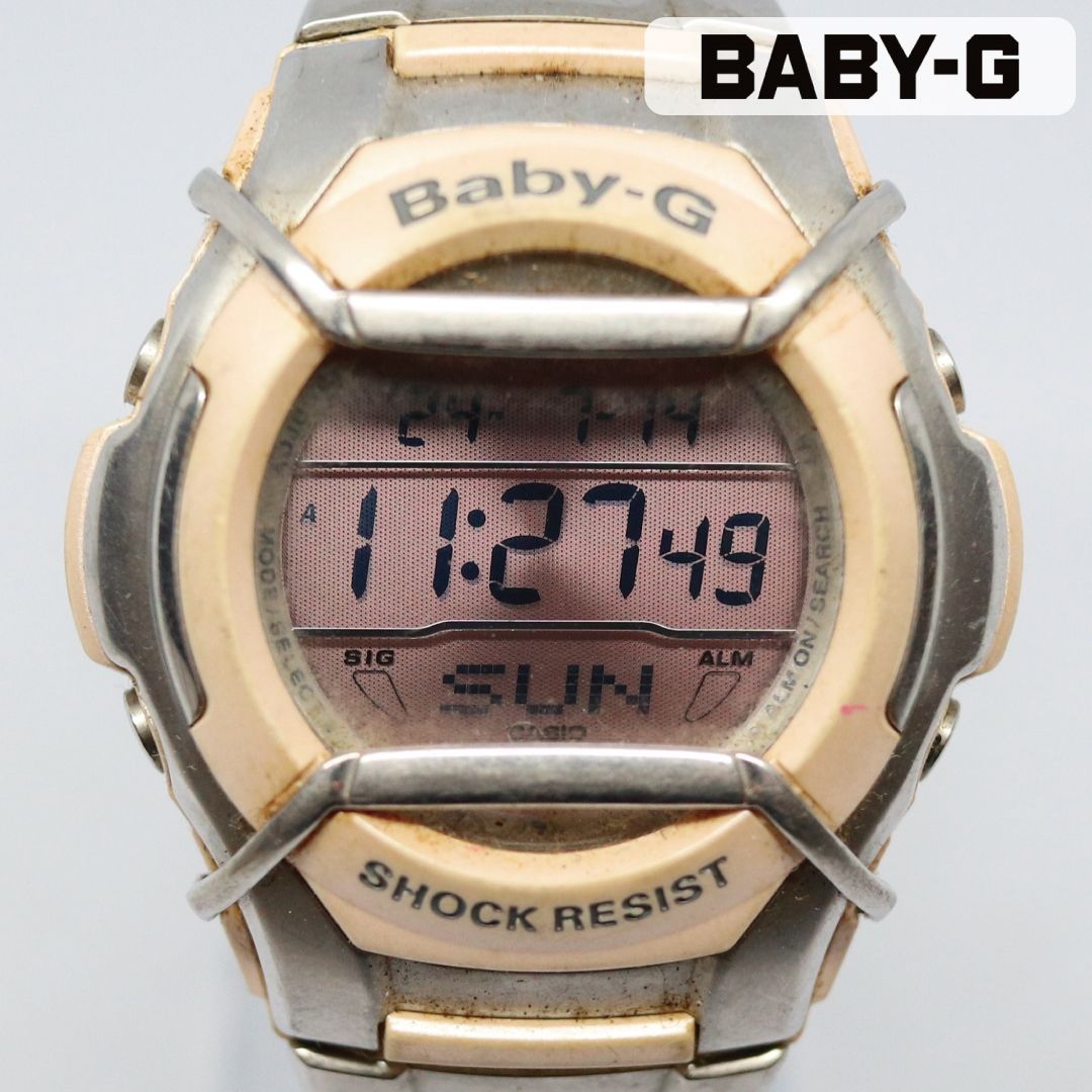 稼働品】CASIO カシオ Baby-G ベビーG MSG-132 メタル ピンク