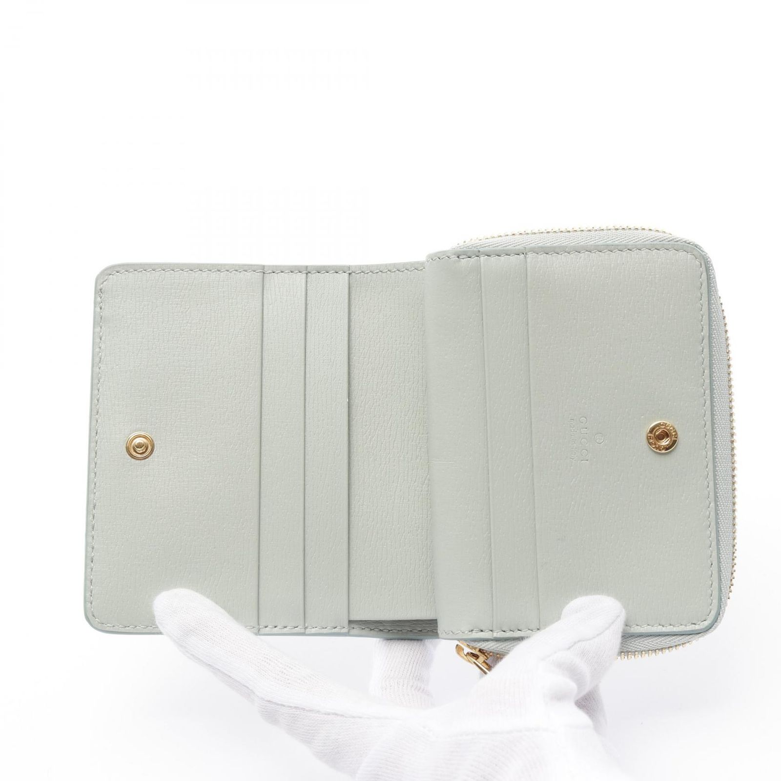 グッチ GUCCI 二つ折り財布 GUCCI スクリプト ミニ ウォレット