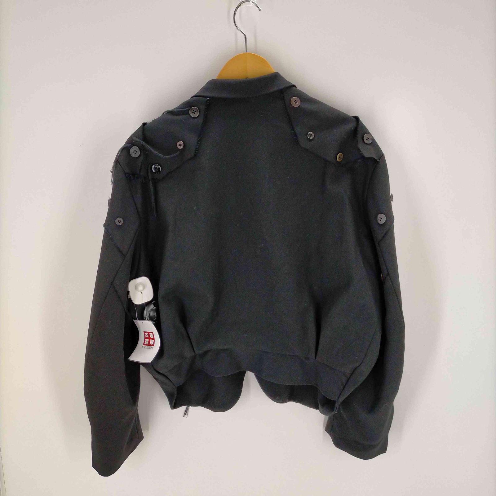 ネメス NEMETH ジャケット 黒 M NEMETH ノーカラージャケット M 黒