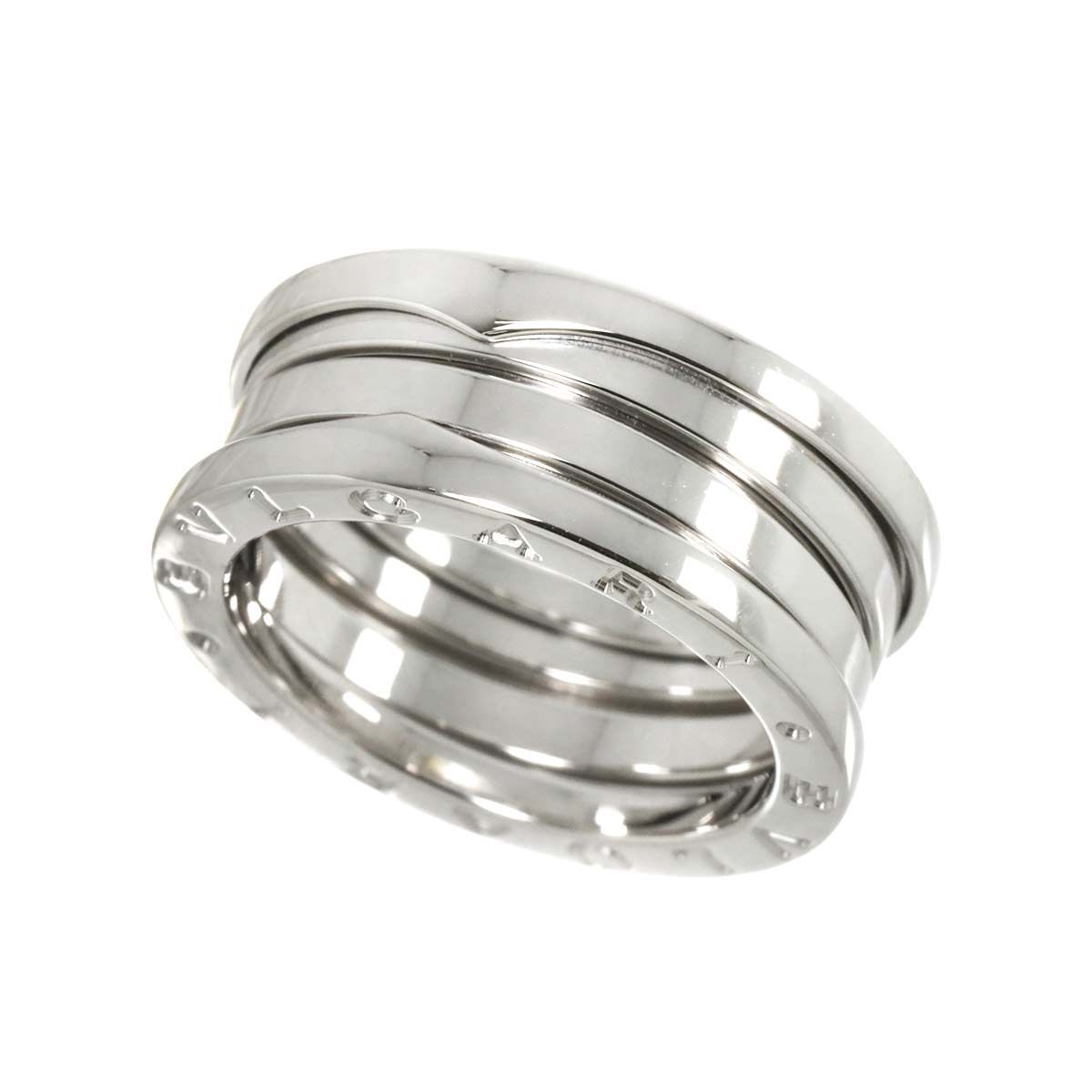 ブルガリ BVLGARI ビーゼロワン 3バンド #54 リング K18 WG ホワイト