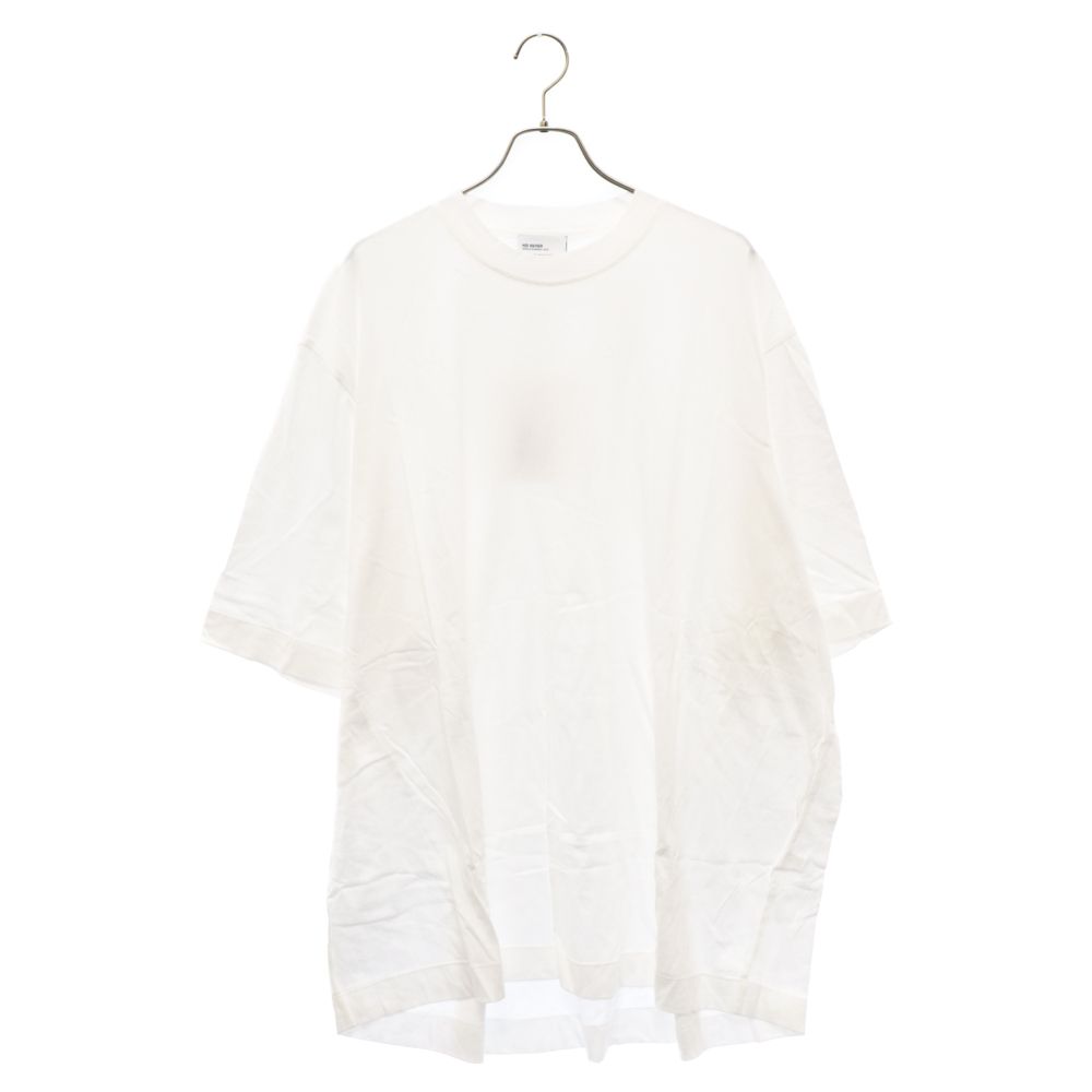 HED MAYNER (ヘドメイナー) 22SS オーバーサイズ クルーネック カットソー 半袖Tシャツ ホワイト T60_WHT/JRY