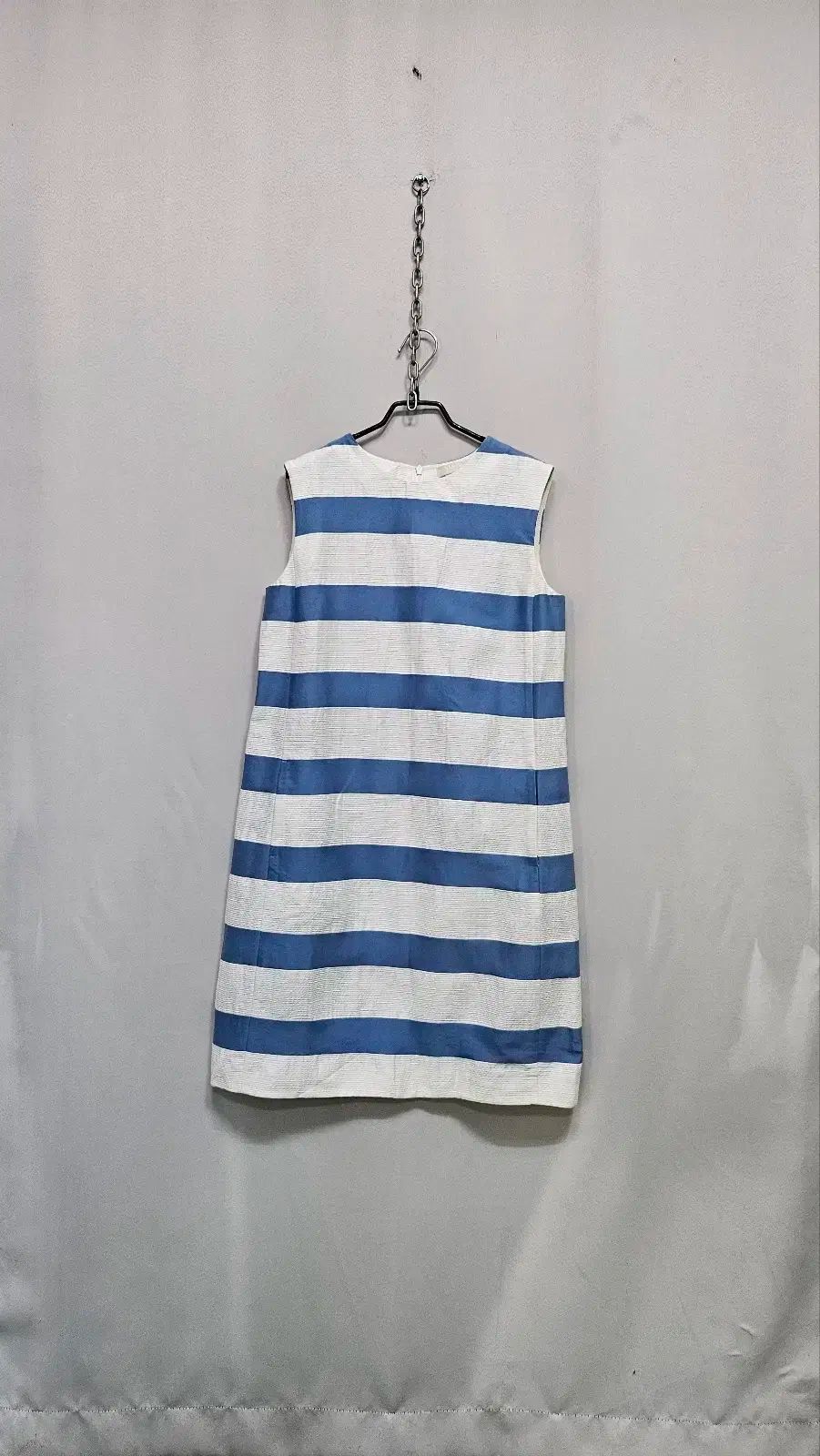 S MAX MARA マックスマーラ 麻混 リネンブレンド ノースリーブ ミニワンピース