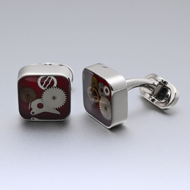 アルフレッド ダンヒル G.M.T 地球儀型 カフリンクス 美品 GMT カフス