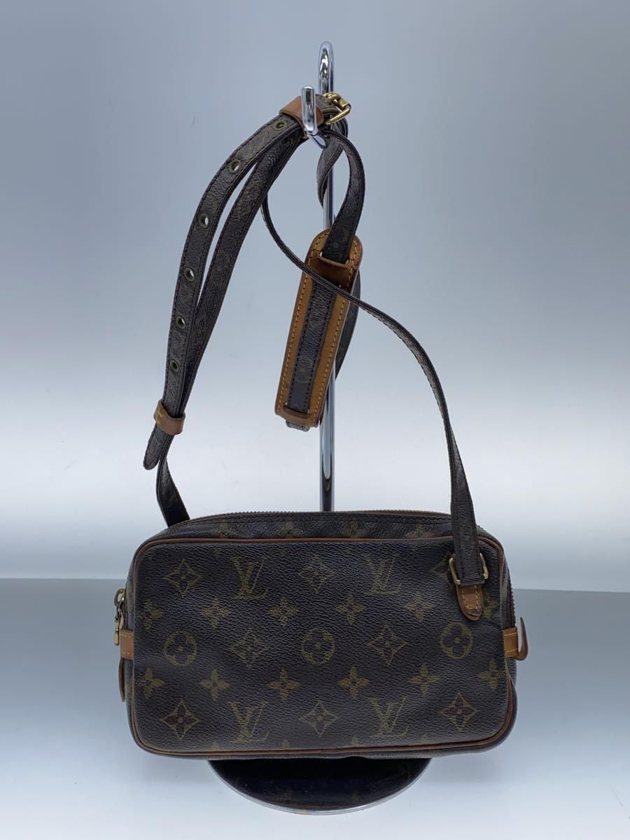 LOUIS VUITTON ポシェット・マルリー・バンドリエール_モノグラム・キャンバス_BRW PVC ブラウン M51828 - メルカリ