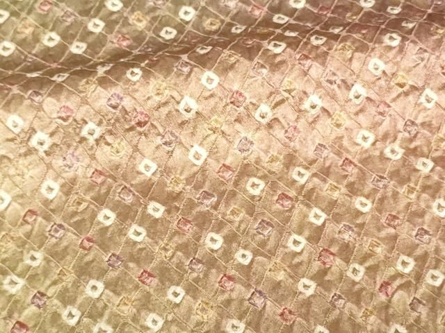 平和屋着物□上質な小紋 絞り 霞文 暈し染め さが美扱い 正絹