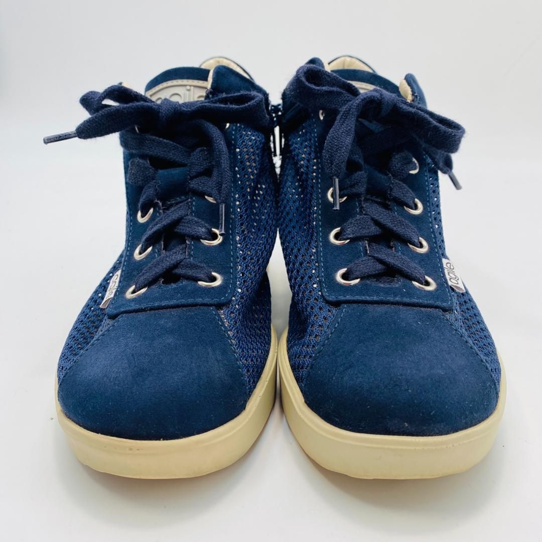 agile by RUCOLINE スニーカー メッシュ 厚底 37 ネイビー agile by RUCOLINE スニーカー メッシュ 厚底 37 ネイビー