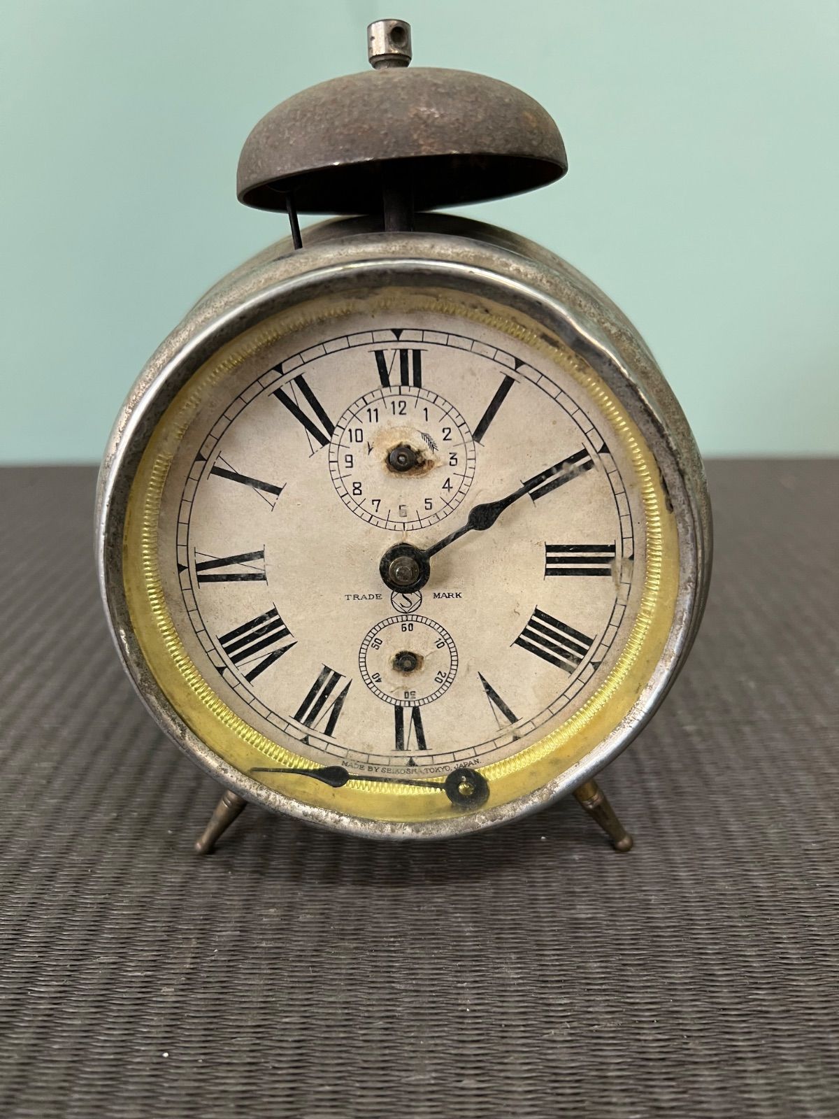 ☆ 昭和 レトロ ゼンマイ目覚まし時計 目覚まし 時計 アンティーク