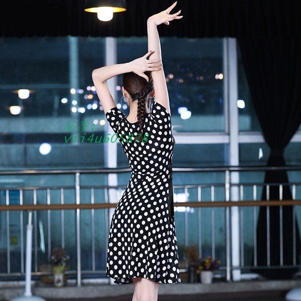 社交ダンス ドレス エレワンピース 舞台 演出 ショーダンス ルンバ