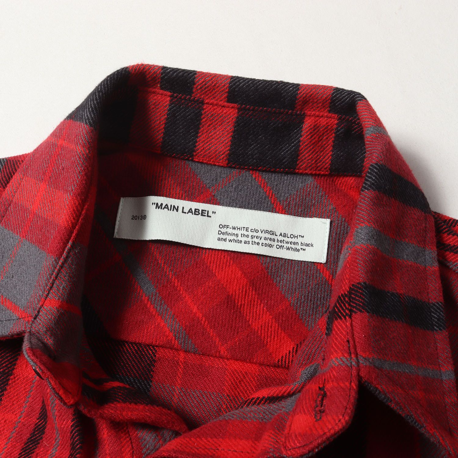 OFF-WHITE VIRGIL ABLOH ヘビーネルシャツ Mサイズ