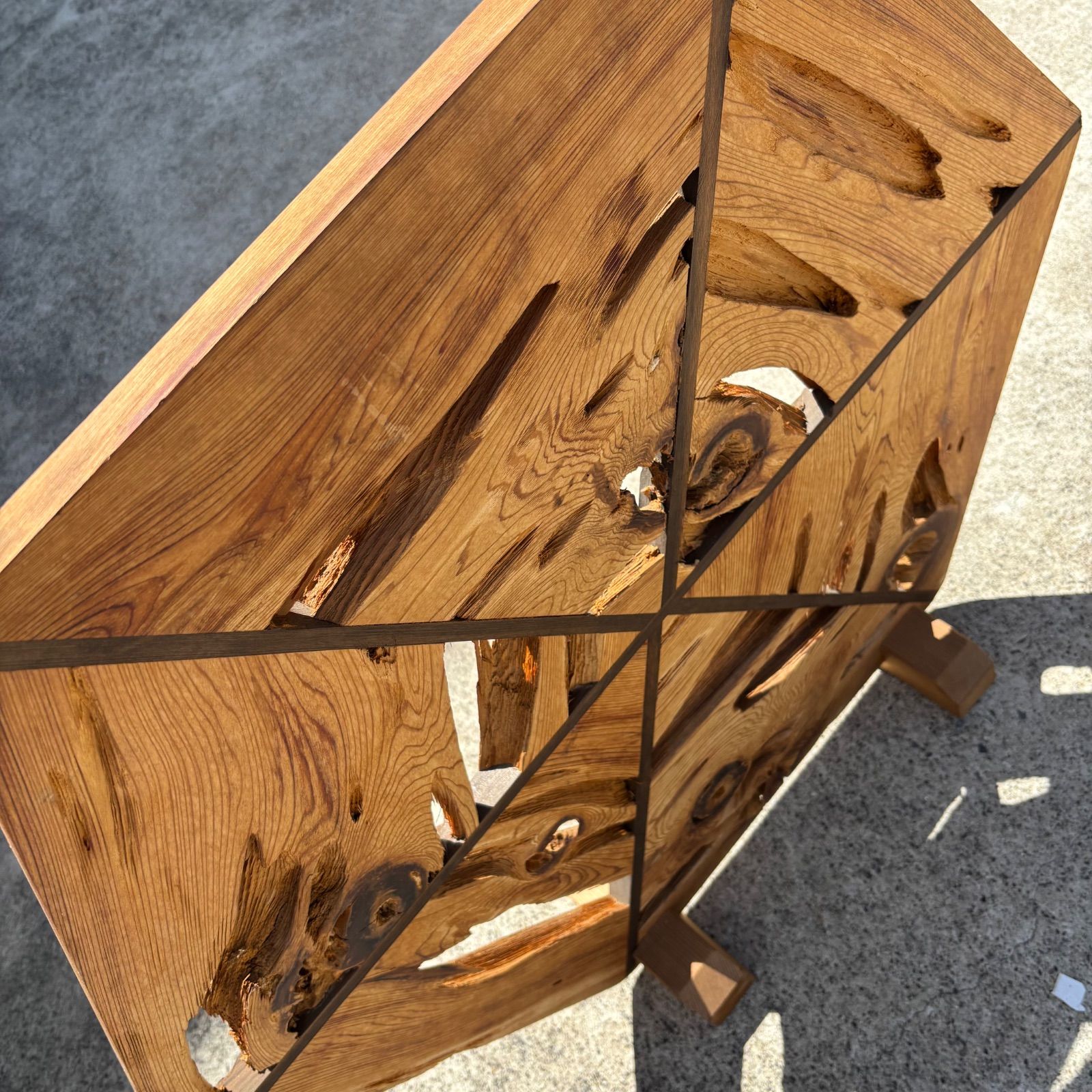 衝立 一枚板 天然木 無垢 木製 パーテーション 間仕切 インテリア 玄関