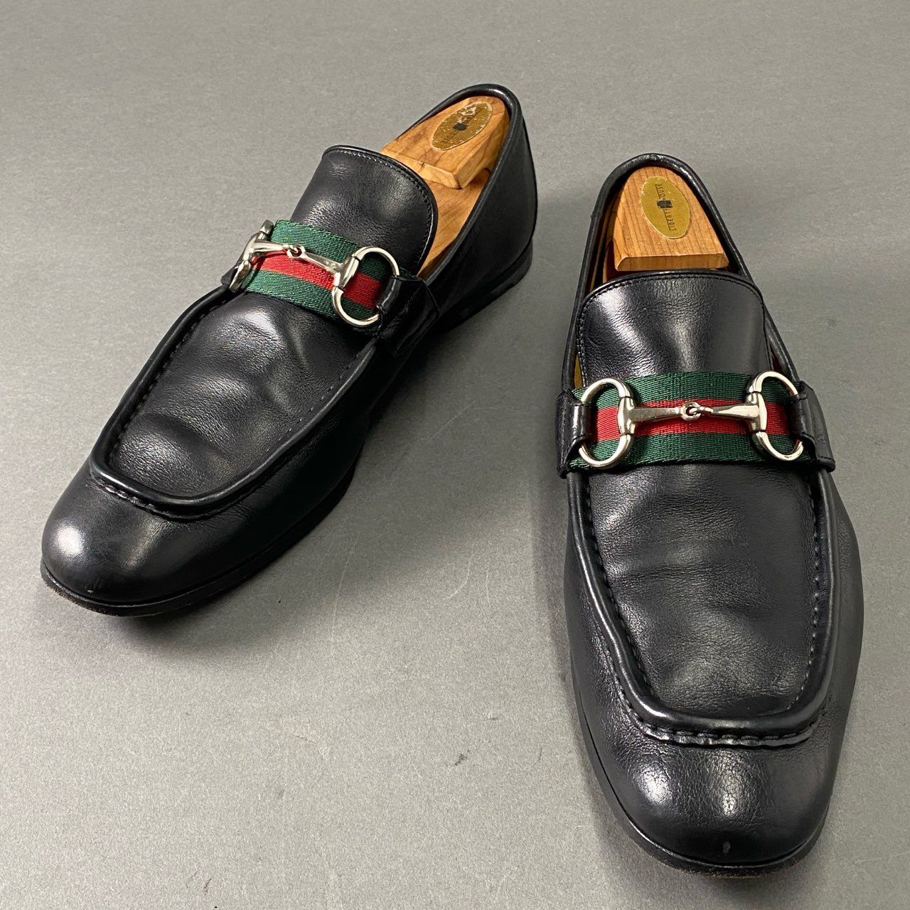 2e19 GUCCI グッチ シェリーライン ホースビット ローファー 42 