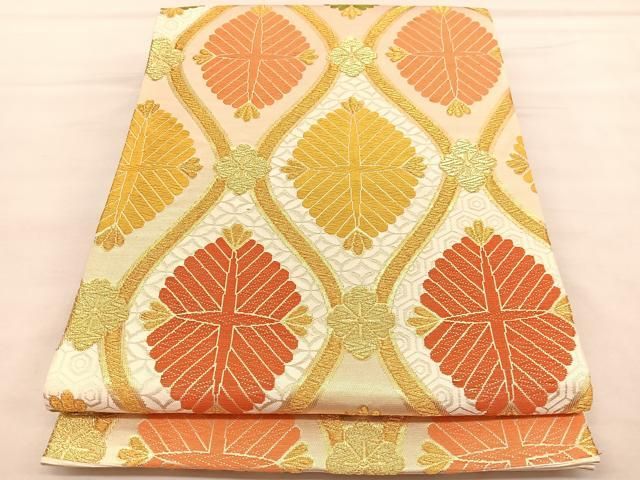 専用帯4654 ●高級 正絹 平安業平菱 六通 袋帯 平和屋着物○六通柄袋帯 花菱間道 金糸 正絹 逸品 DAAS3526ps - メルカリ