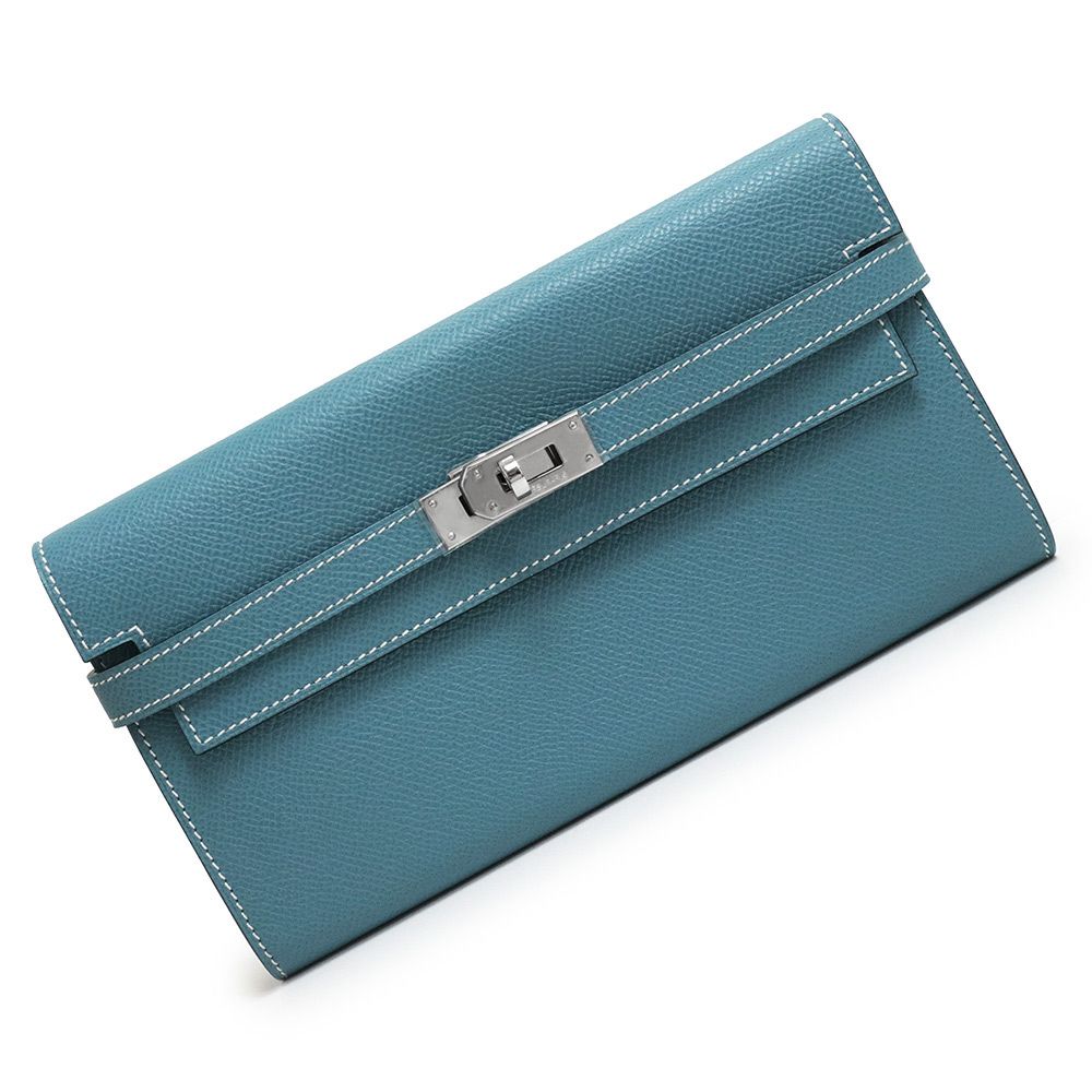 エルメス ケリーウォレット ロング 二つ折り長財布 ヴォーエプソン 