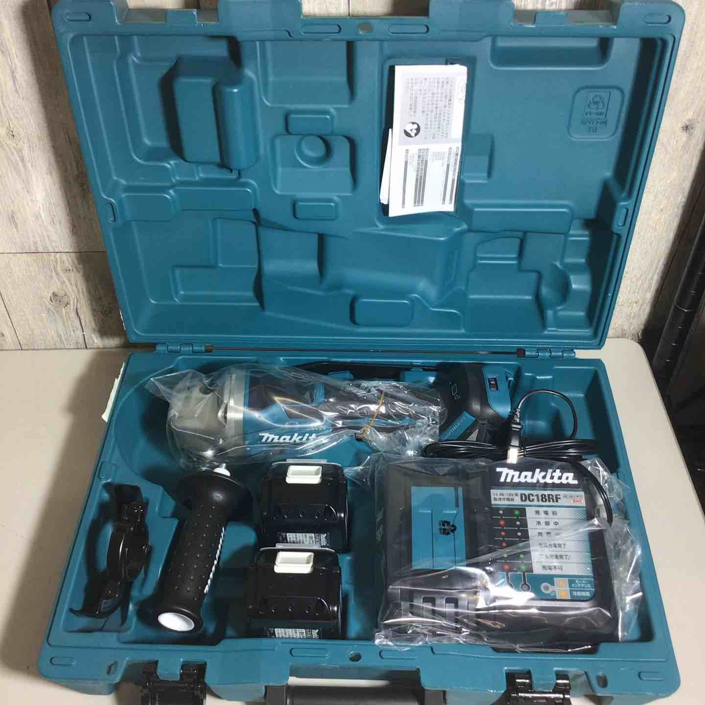 ♥品 マキタ makita 100mm コードレスディスクグラインダ GA418DRGX フルセット グラインダ 純正 純正品 充電式 18V 戸田店