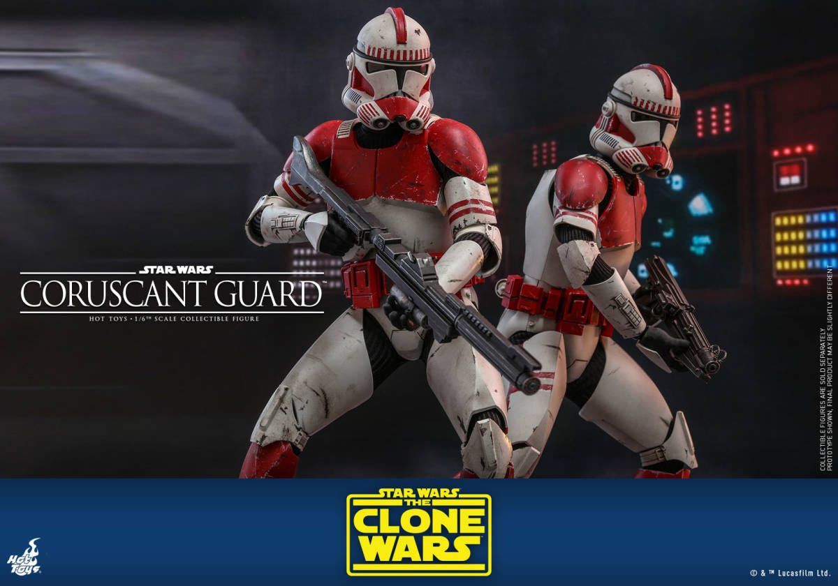 ホットトイズ 1/6 スター・ウォーズ：クローン・ウォーズ コルサント・ガード 未開封新品 TMS025 Star Wars Coruscant  Guard Hottoys - メルカリ