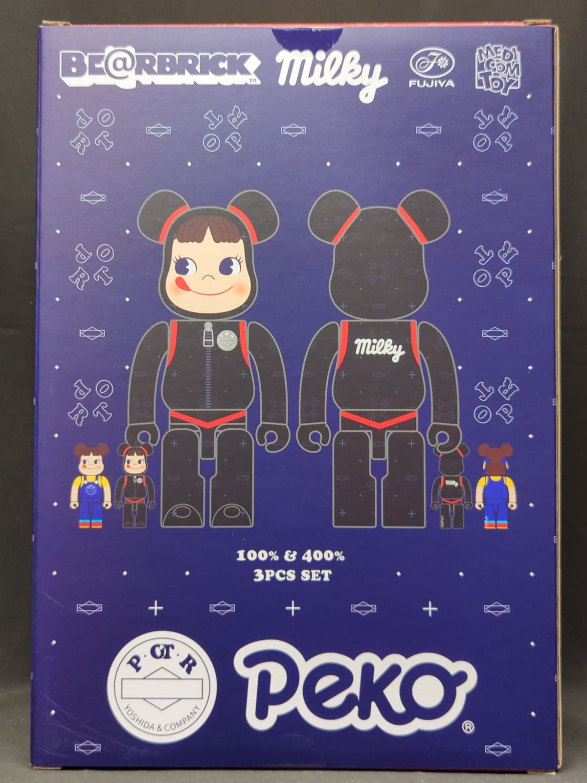 MEDICOMTOY BE@RBRICK POTR ペコちゃん 3PCS SET 100+400% ベア