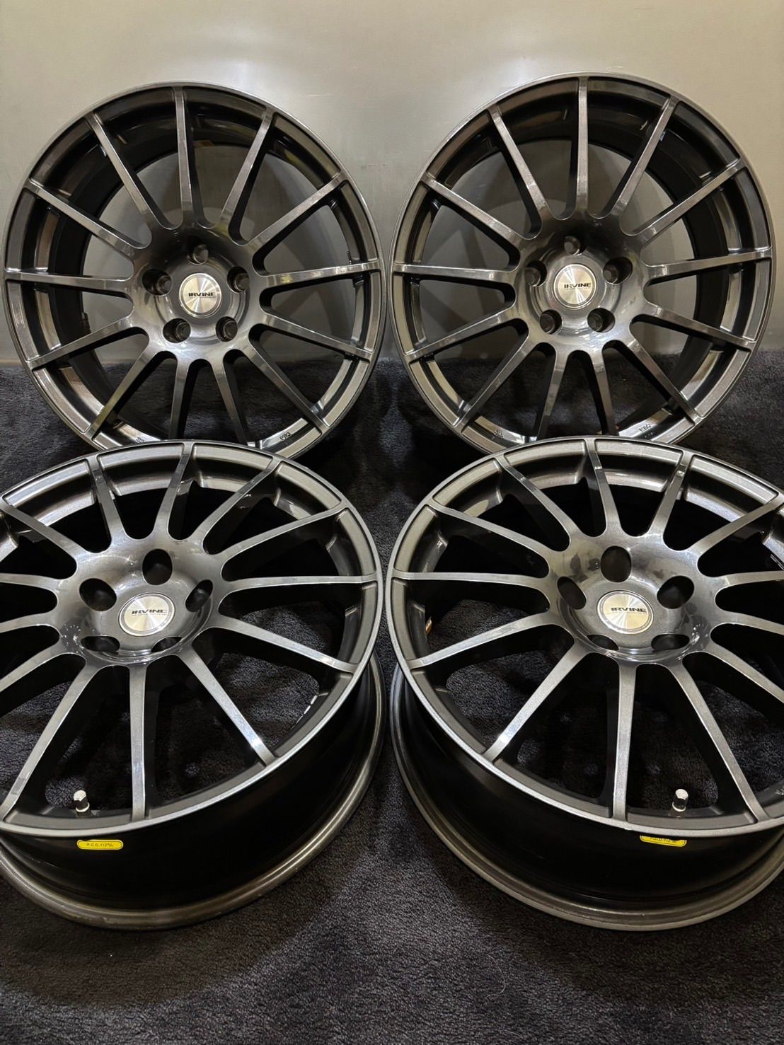 IRVINE 18インチ 8 J 32 112 5 H アルミホイール 4本 BMW 3シリーズ 4シリーズ アウディQ 3 等 2 I 172