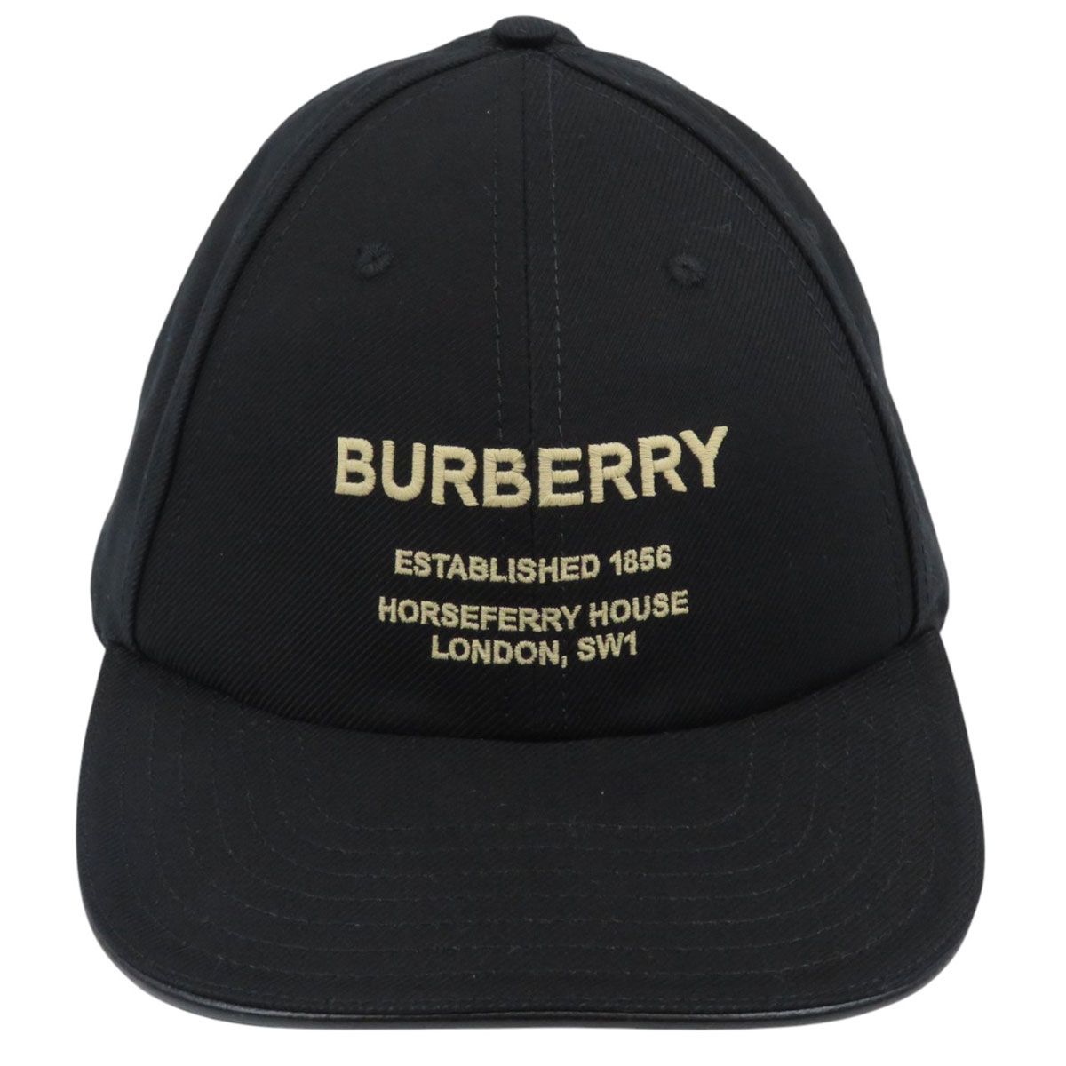 バーバリー ロゴ エンブロイダリー キャップ 8057625 ユニセックス ブラック BURBERRY アパレル 小物