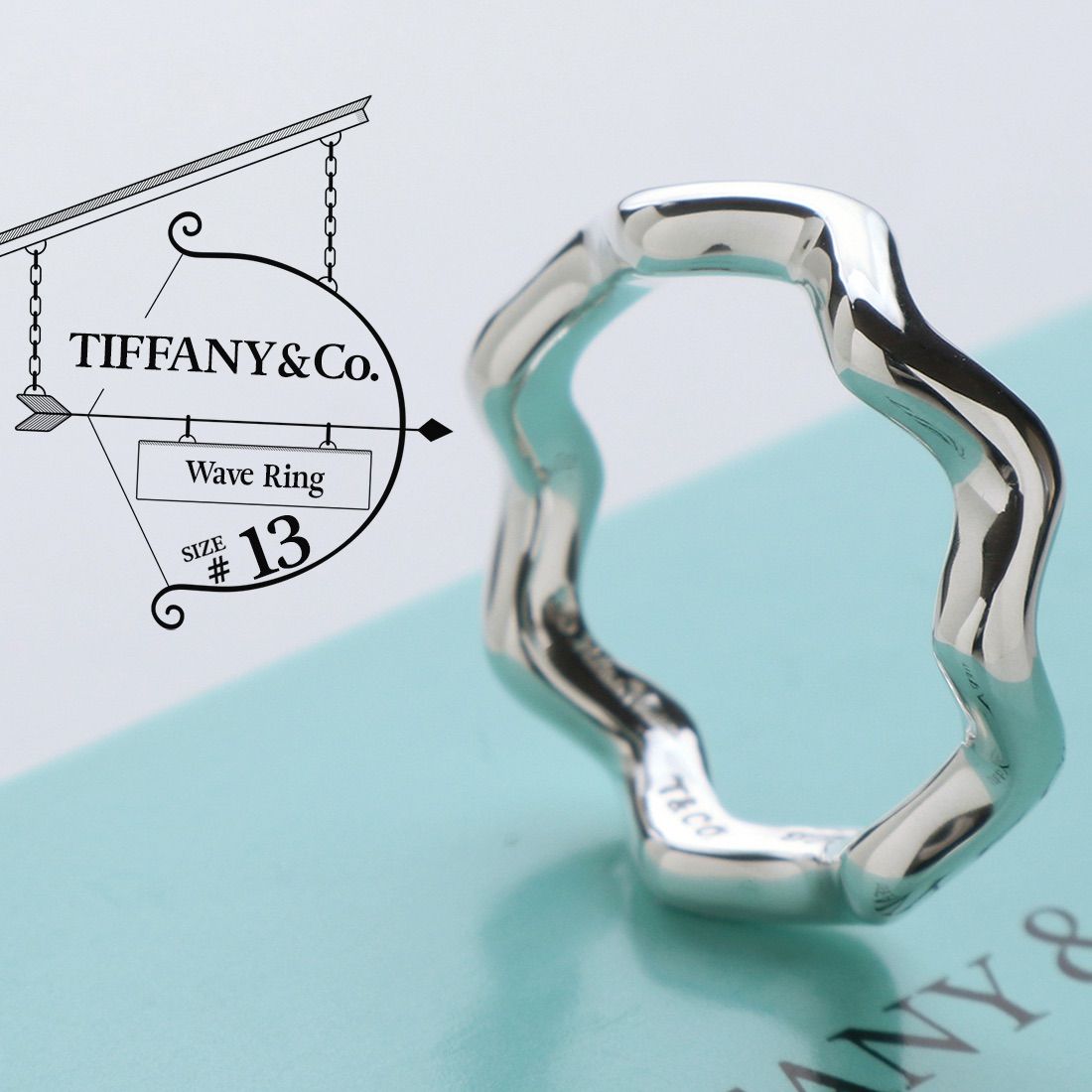 のりこ様 ◇極美品 TIFFANY&Co. ティファニー ヴィンテージ ウェーブ リング 13号 シルバー AG 925 パロマ ピカソ - メルカリ