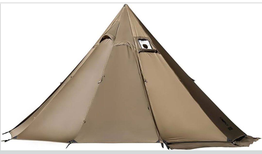 OneTigris Northgaze 2~4人用 軽量 ホットテント ストーブジャック付き 5ポンド 4シーズン 防水 軽量 防風 キャンプ バックパッキング ハイキング 狩猟 釣りに