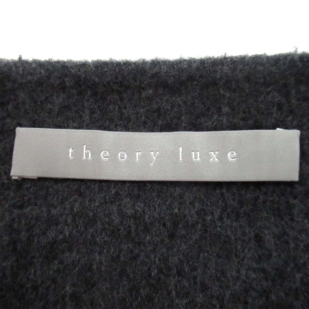 【美品】セオリーリュクス カシミア使用 ダブルブレスト ジャケット グレー M セオリーリュクス Theory luxe ジャケット TRACEABLE WOOL