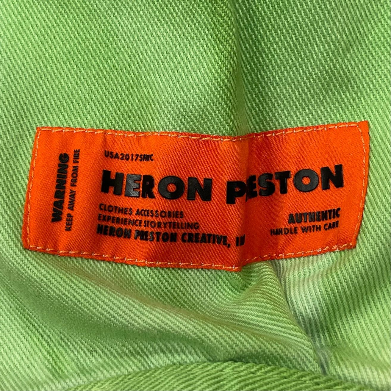 未使用品 HERON PRESTON 21AW タイダイ デニム シャツ ジャケット 